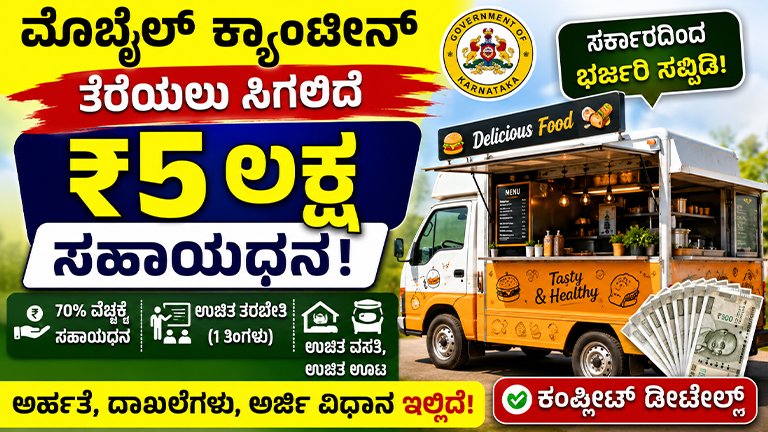 Mobile Canteen Subsidy Scheme 2026