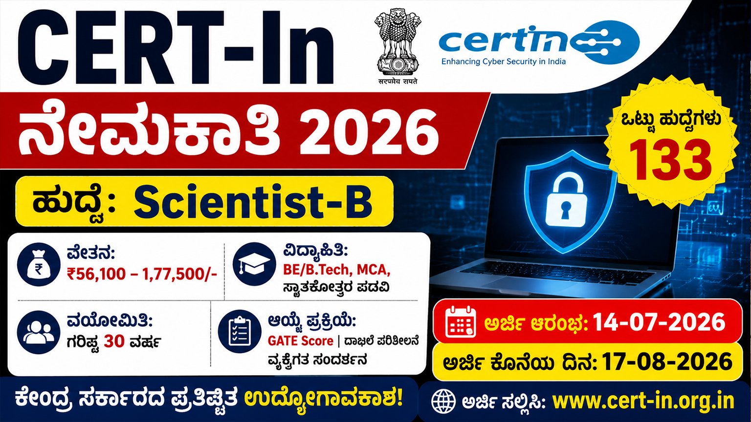 CERT-In Recruitment 2026