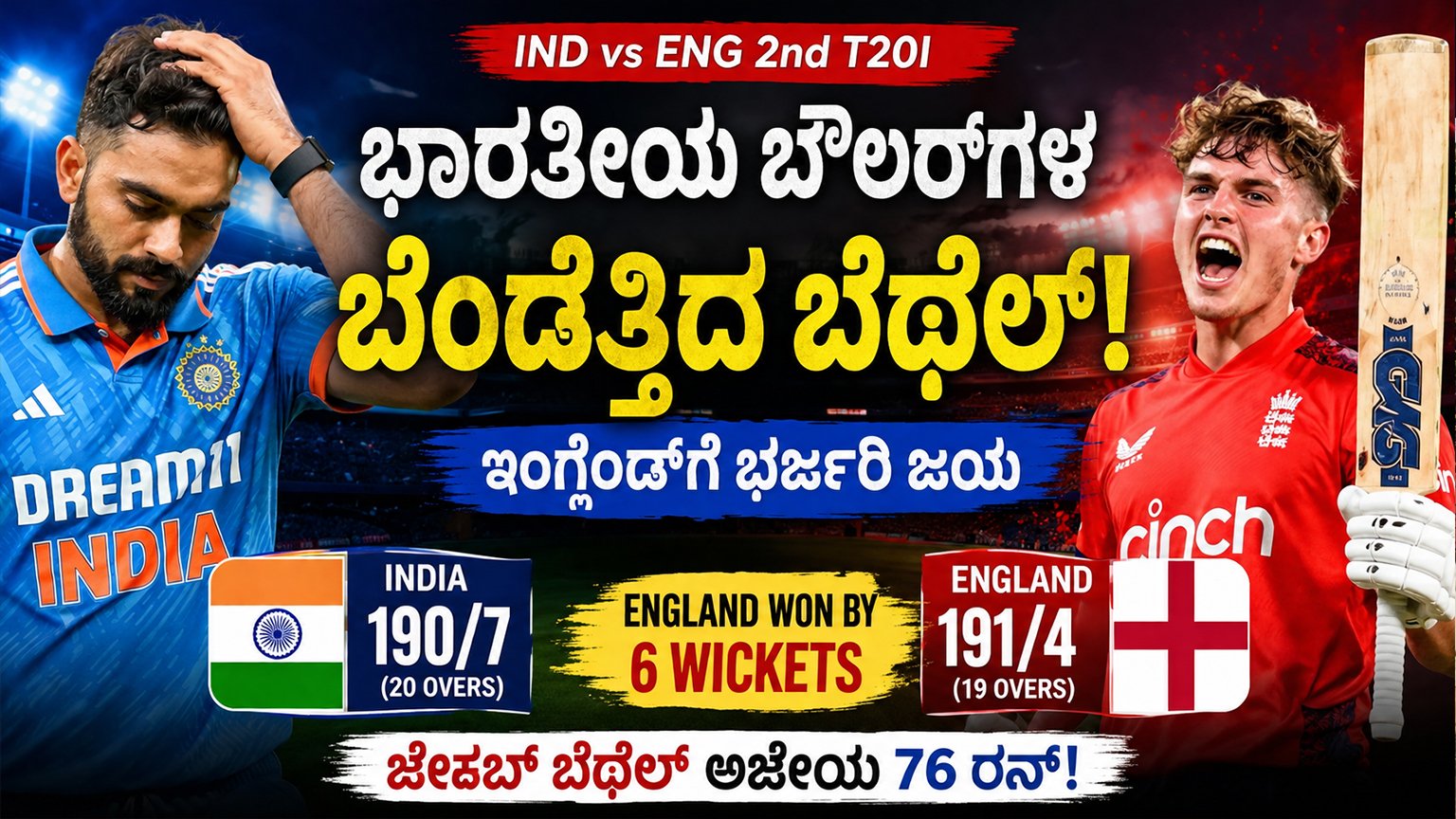 IND vs ENG 2nd T20I
