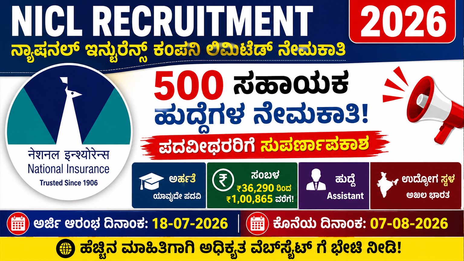 NICL Recruitment 2026