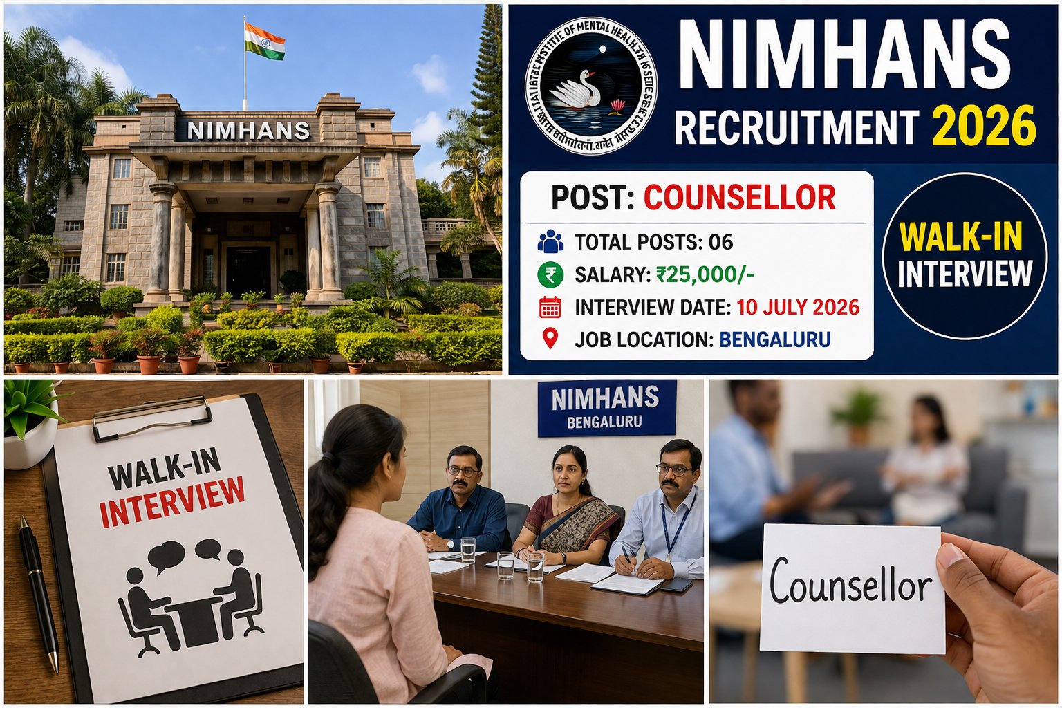 NIMHANS Recruitment 2026