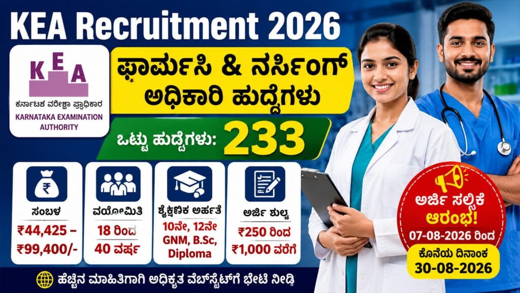 KEA Health Department Recruitment 2026
